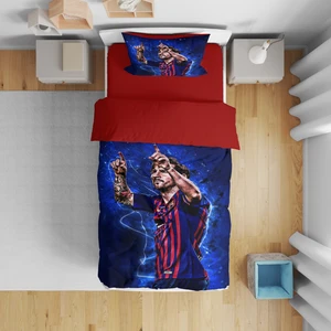 Erays Home Erayshome Messi 3D Tek Kişilik Nevresim Takımı