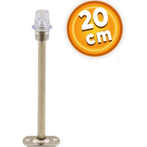 Kapı Stoperi Tamponu 20 cm Krom Metal Vidalı Kapı Stopu Silikonlu