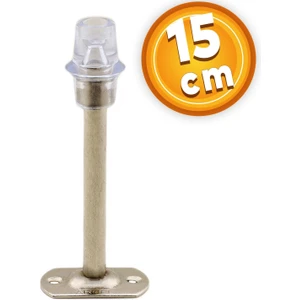 Kapı Stoperi Tamponu 15 cm Krom Metal Vidalı Kapı Stopu Silikonlu
