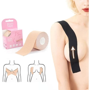 x Pool Boob Tape Göğüs Toparlama ve Şekillendirici Bant-Siyah Renk 5CMX5METRE