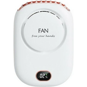 Simple Life Tembel Bladeless Fan USB Büyük Rüzgar Enerjisi Ekran Asılı Boyun Küçük Fan (Yurt Dışından)