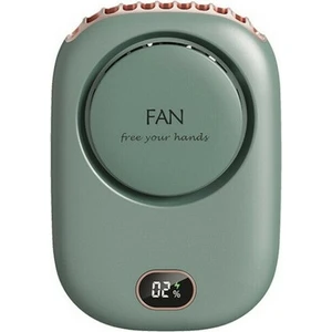 Simple Life Tembel Bladeless Fan USB Büyük Rüzgar Enerjisi Ekran Asılı Boyun Küçük Fan (Yurt Dışından)