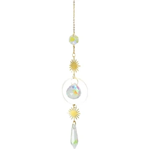 Simple Life Ev Dekorasyonu Kristal Kolye Asılı Perde Rüzgar Çanları Güneş Işığı Yakalayıcı Yıldız Ay Kolye Gökkuşağı Rüzgar Çanı (Yurt Dışından)