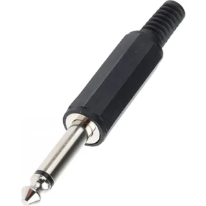 BK Teknoloji 6.35MM Kablo Montajlı Mono Fiş 2 Kutuplu Çivi Jack Konnektörü
