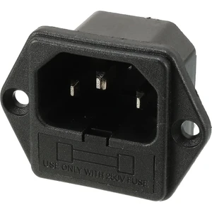 BK Teknoloji Sigortalı C14 Şase Erkek Girişi Vida Montajlı Güç Kaynağı Soketi