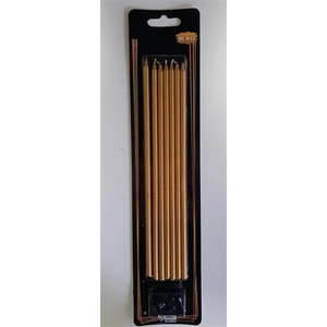 Tinky Winky Çubuk Pasta Mumu Gold Altın 20 cm 7 Adet