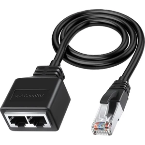 Lan Ethernet Adaptador RJ45 Erkek - 2 Dişi Ayırıcı RJ45 1 - 2 Ethernet Lan Ağ Adaptör Kablosu (Yurt Dışından)
