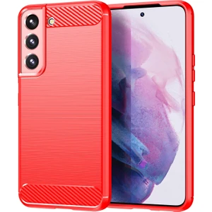 Samsung Galaxy S23 için kasa Anti-DROP Esnek TPU arka kapağı fırçalanmış karbon fiber doku cep u kasası Telefon Kılıfı (Yurt Dışından)