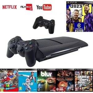 320GB Ps3 + 2 Adet Sıfır Gamepad + 20 Adet Strateji Oyunu, Pes 2023 Yüklü
