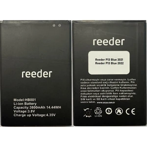 Reeder P13 Blue 2021 2022 Batarya Pil HB001