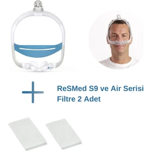 Airfit N30ı Cpap Burun Maskesi Std Boy+Resmed S9 Ve Air Serisi Filtre 2’Li Paket