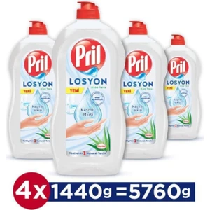 Elde Yıkama Sıvı Bulaşık Deterjanı 4 x 1440G Losyon Aloe Vera