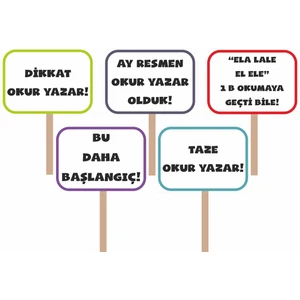 Okuma Bayramı El Pankartı 5’li Set