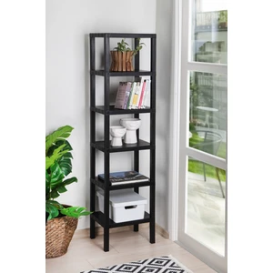 Deyhome Ombeg 6 Katlı Düzenleyici Raf Ünitesi, Kitaplık, Banyo Rafı Mutfak Rafı Balkon Rafı Organizer Siyah