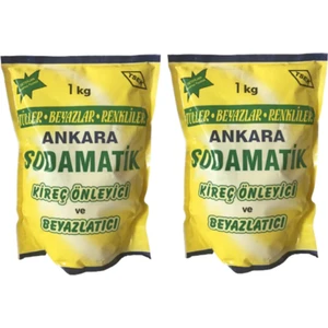 Sodamatik (1 kg x 2) Kireç Önleyici ve Beyazlatıcı (Tüller-Beyazlar-Renkliler)