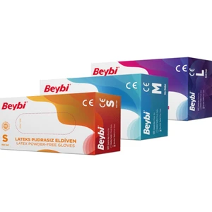 Pudrasız Lateks Eldiven Beyaz Renk Small Beden Temizlik İçin Uygun