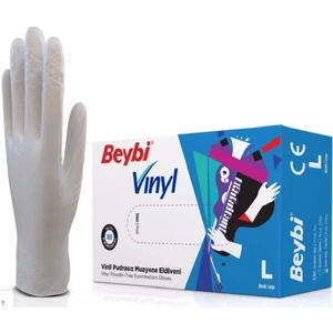 Pudrasız Vinil Eldiven L 20'li Paket