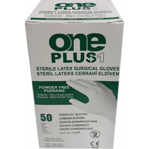 Steril Cerrahi Eldiven Pudrasız - 50 Çift ( 1 Kutu) No : 7.5 Mege