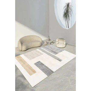 Decomia Home Dijital Kaymaz Yıkanabilir Modern Kare Salon Halısı Mutfak Halısı Koridor Halı Yolluk 4111