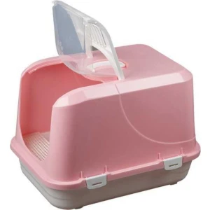 Çinar Plastik Xxl Kedi Tuvaleti 65X45X50+ Kürek Hediyeli Pembe