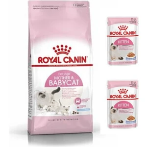 Royal Canin Mother & Babycat (Anne & Yavru Kedi Maması) 4 Kg. + 2 Adet (Kitten) Yaş Mama