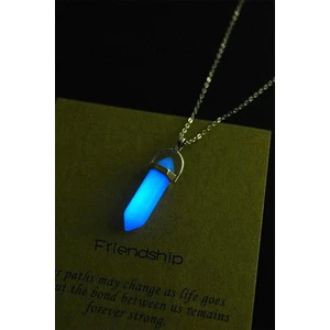 Tesbih Atölyesi Sertifikalı Doğal Mavi Fosfor Taşı Kolye