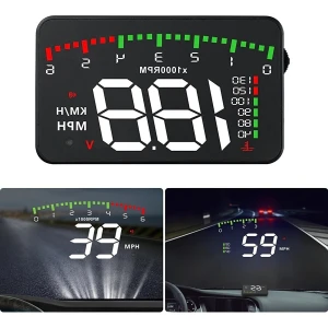 Duhalıne Opel Astra-Corsa Araba Için Uyumlu Dijital Hararet Motor Devri Hız Akü Voltaj Gösterge Ekranı Obd