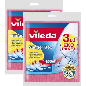 Sünger Bez 3'lü x 2 Adet