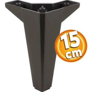 Sedir Lüks Mobilya Kanepe Sehpa Tv Ünitesi Koltuk Ayağı 15 cm Siyah Baza Ayakları