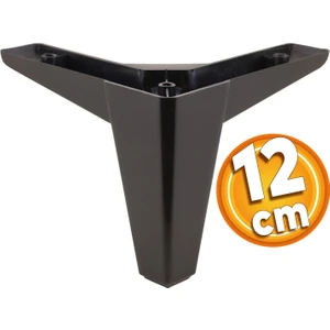 Sedir Lüks Mobilya Kanepe Sehpa Tv Ünitesi Koltuk Ayağı 12 cm Siyah Baza Ayak