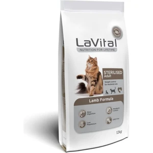 La Vital Kuzu Etli Kısırlaştırılmış Yetişkin Kedi Maması 12 kg