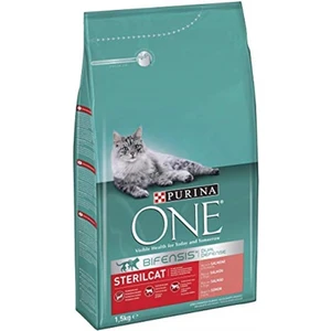 One Bifensis Yetişkin ve Kısırlaştırılmış Kediler Için Somonlu Tam Kuru Kedi Maması 1.5kg