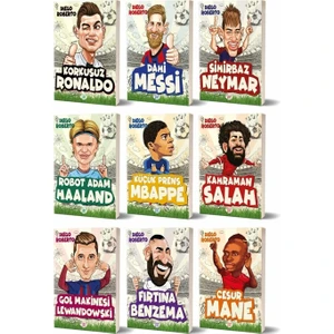 Efsaneler Serisi Ronaldo Messi Neymar Haaland Mbappe Salah Lewandowski Nane Benzema