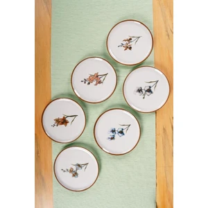 Azelya Pasta Tabağı 6 Lı Porselen 20 cm