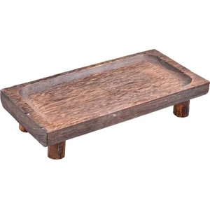 Arvina Ayaklı Ahşap Sunum Tepsisi Küçük 33x16x7 Cm