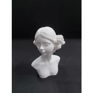 E Hobici  Güllü Çiçekli Kız Büst 10X7CM