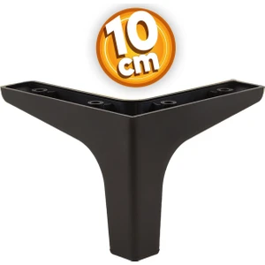 Sedef Lüks Mobilya Kanepe Sehpa Tv Ünitesi Koltuk Ayağı 10 cm Siyah Baza Ayakları