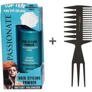 Saç Şekillendirici Pudra Wax Mavi 20gr + Şekil Tarak Set