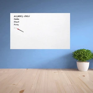Ders Çalışma Yazı Tahtası Manyetik Duvar Stickerı 100X60 cm