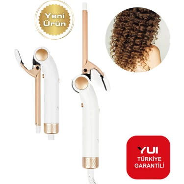 Yui KB3038 Seramik Plaka 9mm Katlanabilir Saç Şekillendirici Maşa Beyaz (Yui Türkiye