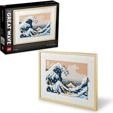 LEGO® Art Hokusai Büyük Dalga 31208 - Sanatseverler ve Yetişkinler için Japon Tablo Yapım Seti