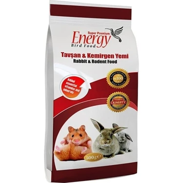 Energy Tavşan & Kemirgen Yemi 500 gr x 12