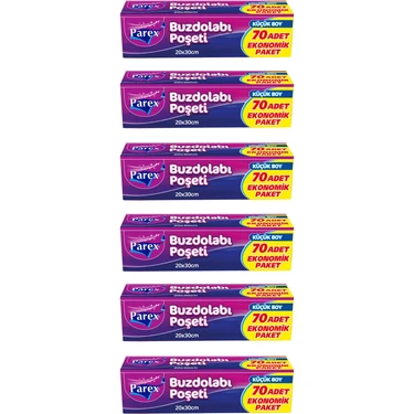 Parex 70'li Küçük Boy Buzdolabı Poşeti x 6