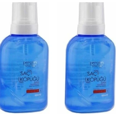 Perçem Süper Kalıcı Bukle Saç Köpüğü 500 ml 2 Adet Hafif Yapılandırıcı