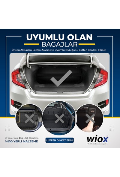 Wiox Hyundai Accent Era 2006 - 2012 Tam Uyumlu Ayarlanabilir Bagaj Yayı