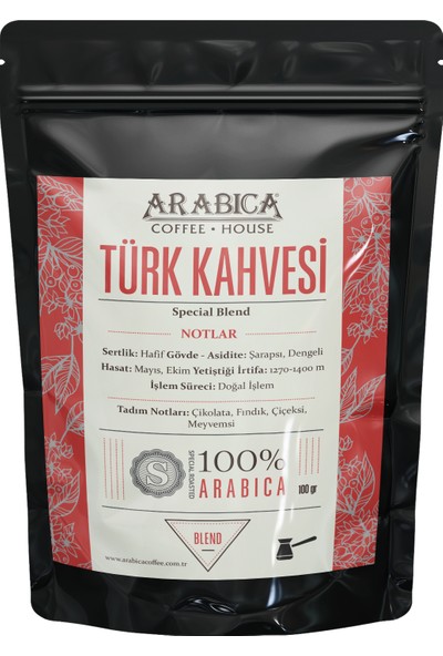 Arabica Coffee House Türk Kahvesi 100 Gr.