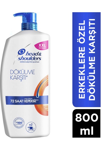Head & Shoulders Erkeklere Özel Dökülme Karşıtı Kepeğe Karşı Etkili Şampuan 800 ml