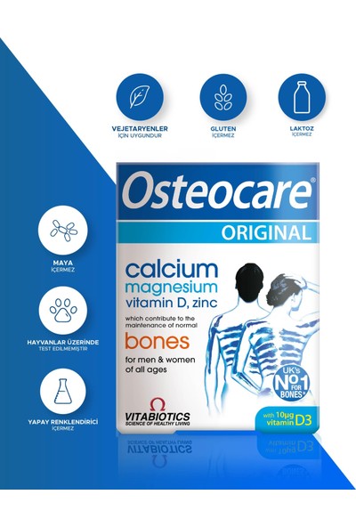 Vitabiotics Osteocare Original Kalsiyum 90 Tablet