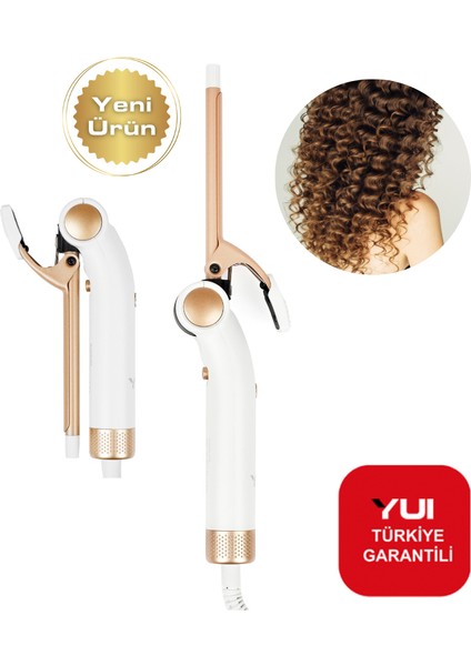 KB3038 Seramik Plaka 9mm Katlanabilir Saç Şekillendirici Maşa Beyaz (Yui Türkiye Garantili)