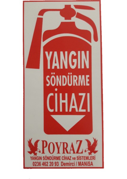 Yangın Söndürme Tüpü Abc Tozlu 6kg 2023 Üretim 2027 tekrar dolum askı aoaratı levha hedıyeli